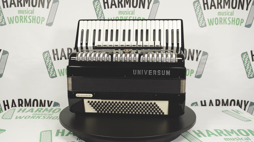 Universum Elegance made in Germany 120 Bass Piano Accordion, New Straps and Soft Case, Keyboard Accordian Musical Instrument Fisarmonica, 2509