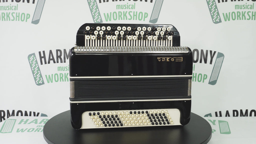 Bayan Tembr Ukraine Button Accordion 100 Bass, New Straps and Case, Concertina Stradella B System, Harmonica in Tune, 2721