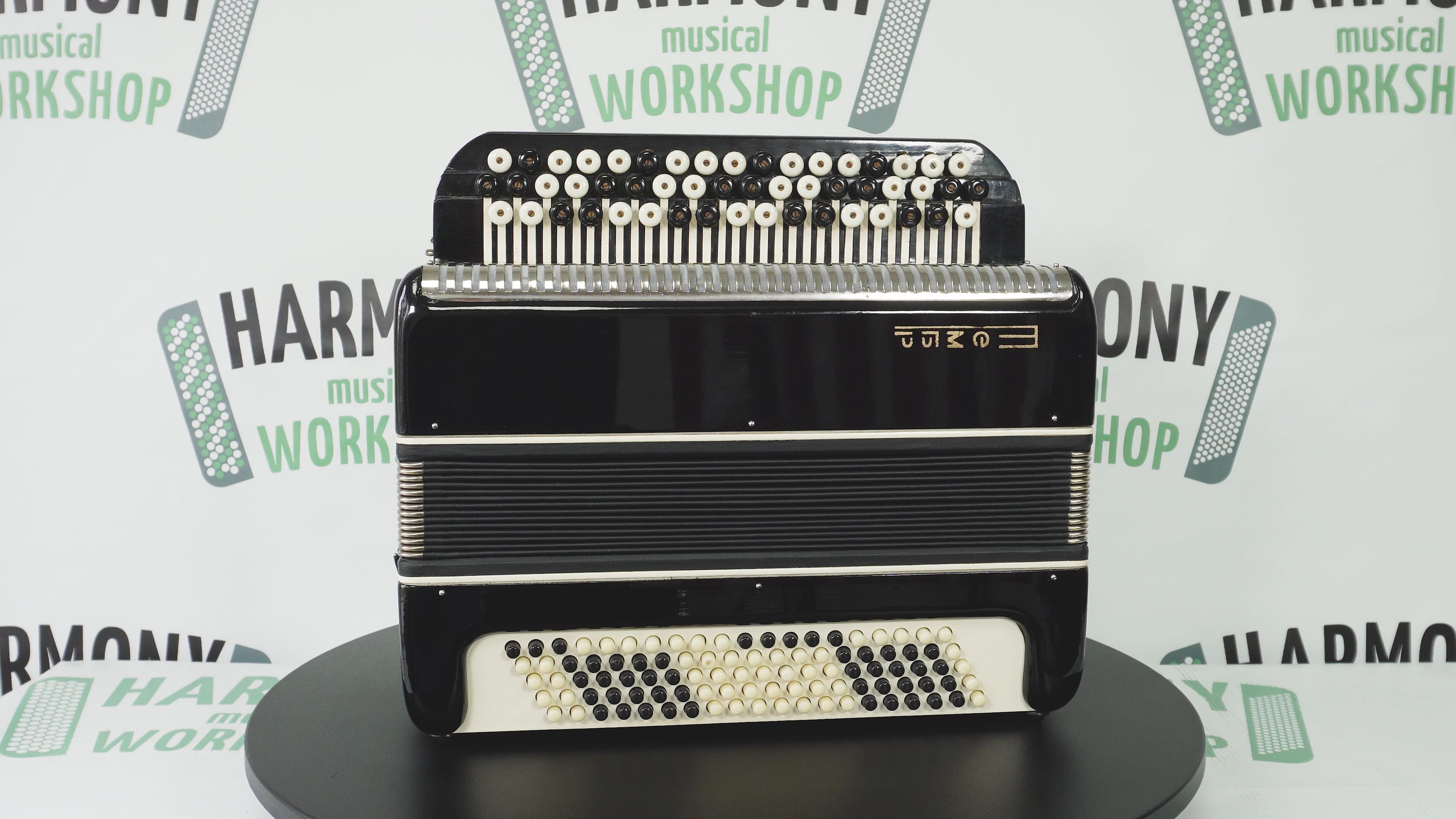 Bayan Tembr Ukraine Button Accordion 100 Bass, New Straps and Case, Concertina Stradella B System, Harmonica in Tune, 2721