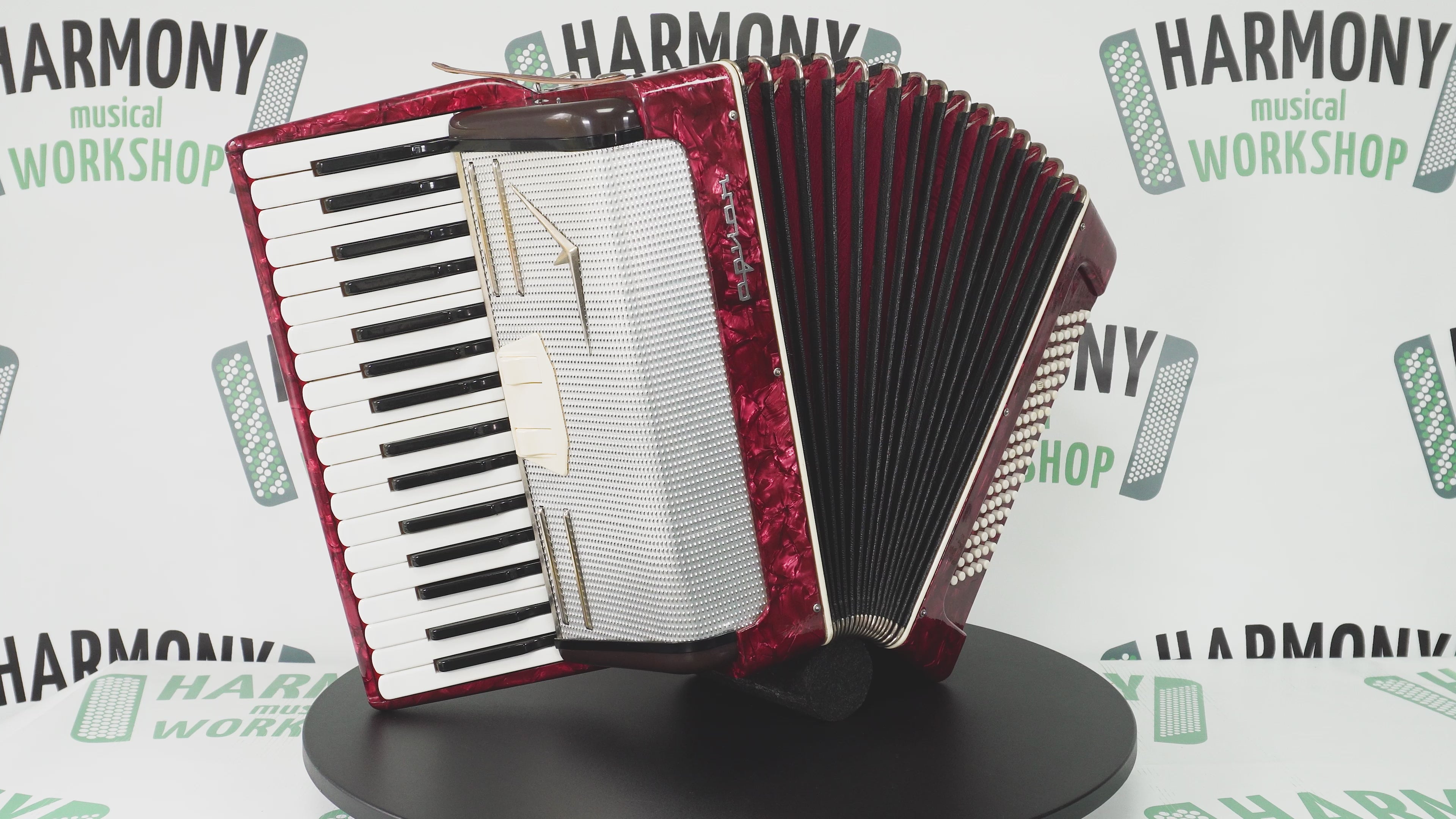 Russian Piano Accordion Akkord Orion, made in Russia, 80 Bass Buttons, New Straps, Original Musical Instrument, Tuned Soviet Accordion, 2648