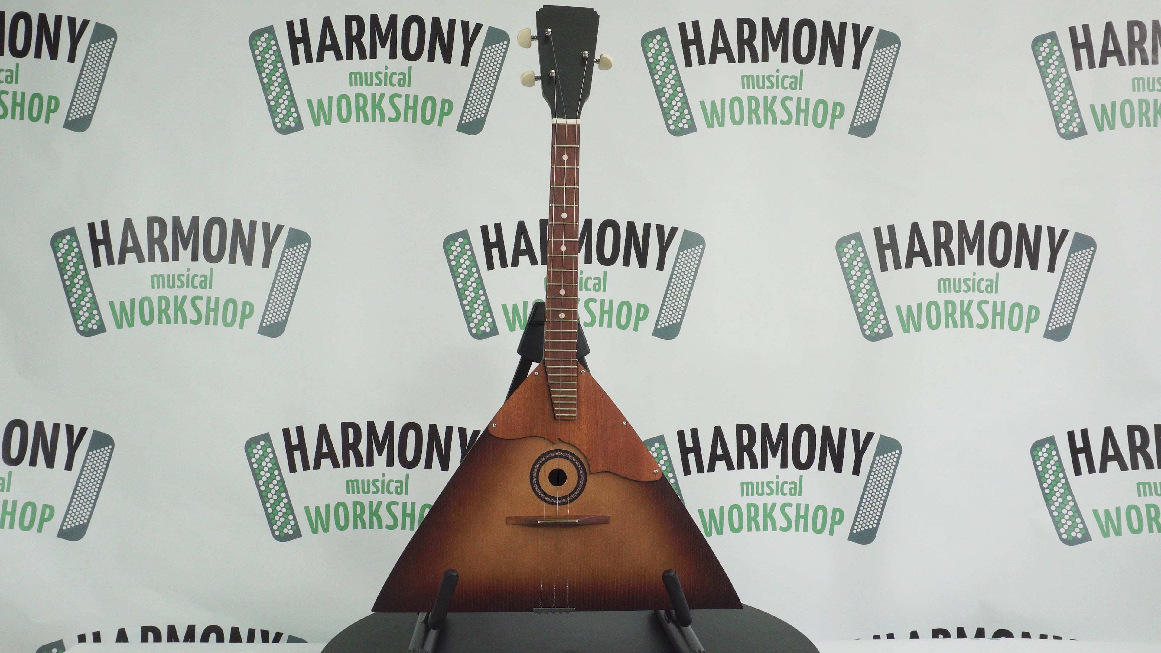 Brand New Classic Original Balalaika Prima 3 Strings, Handmade in Ukraine, Natural Wood! SunBurn