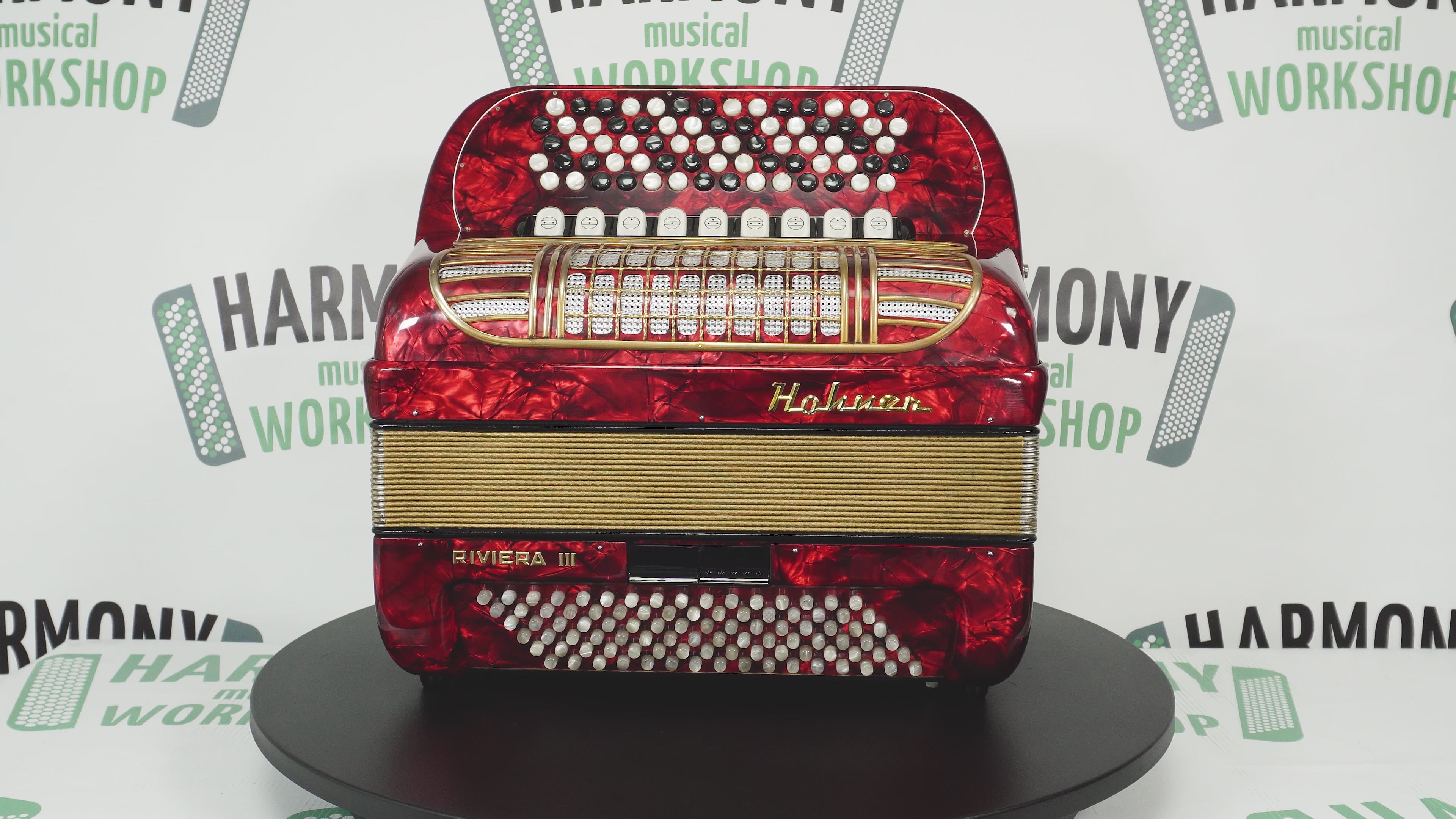 Hohner Riviera III 5 Row Lightweight C Griff Button Accordion 96 Bass made in Germany, Original Accordeone de Botones, 2740