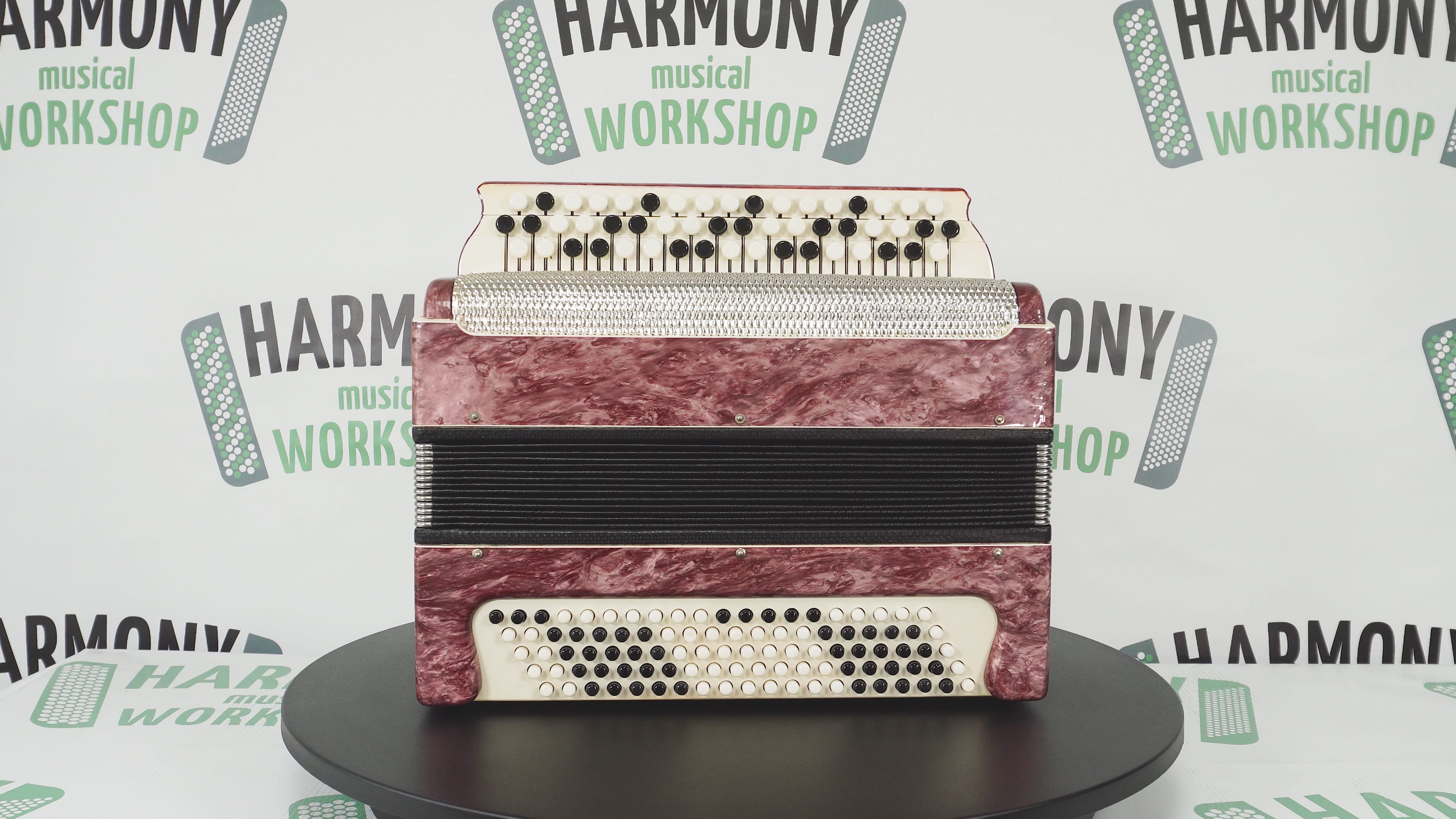 Bayan Kungur, 3 Row Chromatic Button Accordion in Tune, Vintage Bayan B System, New Straps for Gift, Soviet Garmoshka, 2610