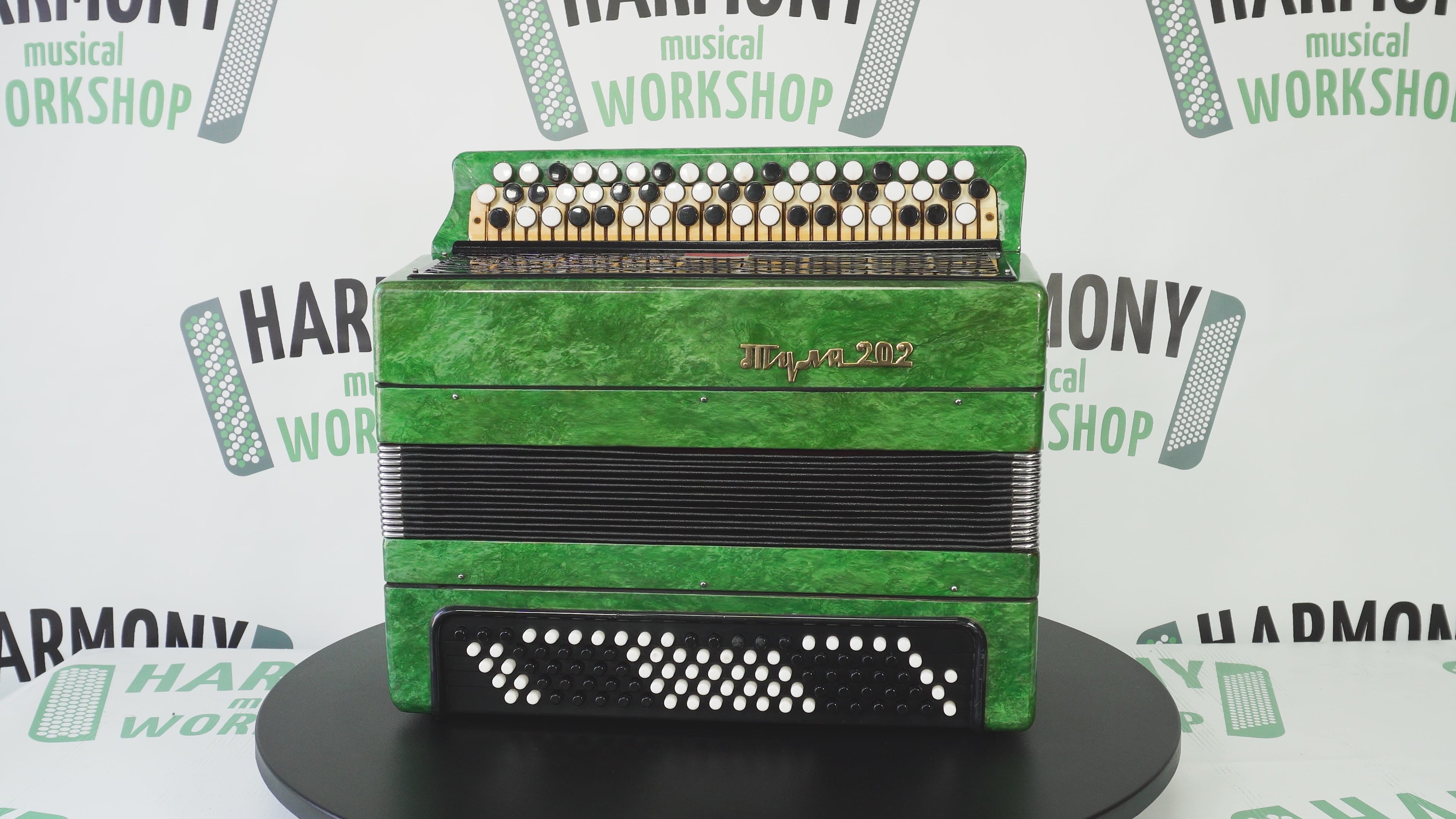 Tulskiy Russian Bayan Tula 202 Button Accordion 100 bass Acordeone de Botones, New Straps and Soft Case for Gift, 2678