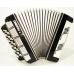 5 Row Button Accordion Atlant 120 Bass Russian Bayan B System 1033, New Straps, Great sound