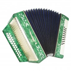 Folk Garmon Vesna 2, made in Russia Accordion Harmonica, 25x25, 2 registers 1553, Squeezebox, Very Nice and Bright sound!