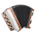 Bayan Vostok, Original Russian Button Accordion 100 Bass 2 Registers New Straps 2058, Bright and Quality sound!