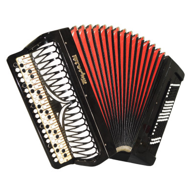 Converter Russian Bayan Free Bass Stradella Tula 201 Button Accordion New Straps 2209, Rich and Powerful sound. Great Concert Accordian.