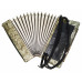 Vintage Piano Accordion Red Partisan, made in Russia 120 Bass New Straps 2034, Very Rich and Beautiful sound!