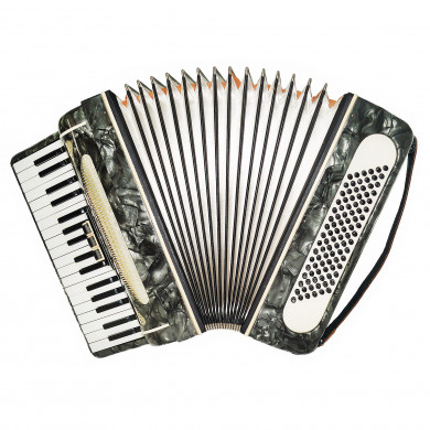 Original Concert Piano Accordion Volna 96 Bass, made in Russia Straps 1969, Very Beautiful Keyboard Accordian! Excellent sound!