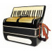Almost Unused! Piano Accordion Vesnyanka made in Ukraine 96 Bass New Straps 1826, Keyboard Accordian, Very Beautiful sound.