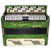 Original Button Accordion 3 row Bayan Etude, made in Tula Russia 100 bass buttons New Straps Case 2009, Beautiful Rich Sound!