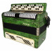 Original Button Accordion 3 row Bayan Etude, made in Tula Russia 100 bass buttons New Straps Case 2009, Beautiful Rich Sound!