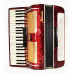 Original Piano Accordion Atlas 120 Bass made in Russia New Straps 1790, Keyboard Accordian for Adults, Rich and Bright Sound!