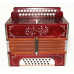 Antique Vintage Russian Garmon, Tula Handmade Button Accordion Harmonica 1800, Concertina Squeezebox Amazing sound!