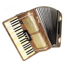 Original Piano Accordion Ariya 96 Bass, made in Russia New Straps Case 1801, Very Beautiful Keyboard Accordian! Excellent sound!