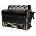 Vintage Folk Russian Button Accordion 3 Rows 100 bass Bayan B System New Straps 1925, Rovstov Don, Very Beautiful sound!