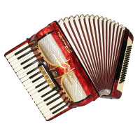 Original Firotti Accordion, made in Germany, 80 bass New Straps Amazing Sound 1937, Perfect Quality Acordiones Musicales for Adults