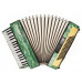 Vintage Piano Accordion Zarya made in Russia 80 Bass Buttons New Straps 2204, Keyboard Accordian, Beautiful sound.
