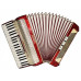 Weltmeister Accordion made in Germany 120 Bass Original Piano Accordian New Straps Case 2132, Quality Musical Instrument for Adults, Rich and Powerful sound!