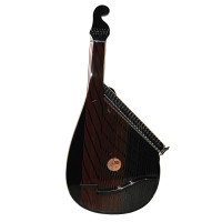 New Lviv Bandura with Levers 63 Strings Folk Musical Instrument Chernigiv Type Black Color made in Ukraine Amazing Sound!