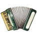 Russian Piano Accordion Yunost 96 Bass Buttons, New Straps 2163, Beautiful Keyboard Accordian! Excellent sound!