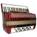 Barcarole Prominenz Piano Accordion made in Germany 120 Bass Buttons New Straps Case 2180, Powerful sound, Accordian for Adults