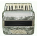 Lightweight Piano Accordion Tula Made in Russia for Beginner Children Kids 60 Bass New Straps 2224, Small Accordion Rich and Beautiful sound.