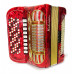 Hohner Riviera III Original 5 Row Lightweight Button Accordion made in Germany 2149, incl New Straps Case, Rich Powerful Sound