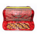 Close to New Hohner Accordina II 5 Row Lightweight Button Accordion made in Germany 2202, incl New Straps Case, Rich Powerful Sound