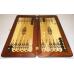21" Big Backgammon Set Turtle Leather Skin Board Game Natural Wood Pieces Dices