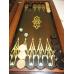 21" Crocodile Wooden Backgammon Set, Handmade Tournament Board Game