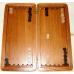 15" Handmade Wood Backgammon Board Game Snake